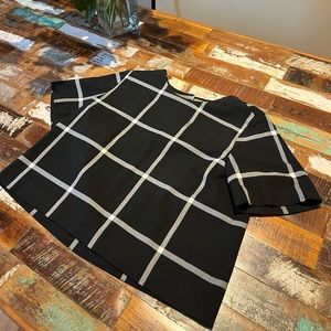 Banana Republic Top, black and white, Size S